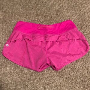 Lululemon Dark Pink Speed Shorts 4